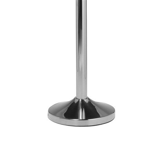 Classic Barrier Stanchion Base Chrome 310x310mm