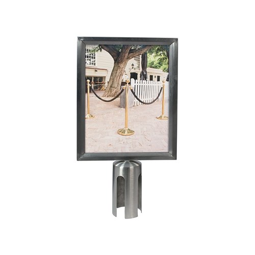 Retractable Barrier Stanchion Stand Sign Frame A4 