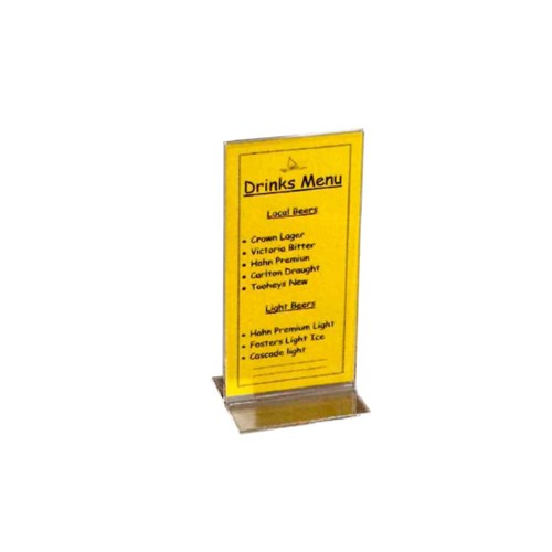 Acrylic Menu Stand Clear Dl 