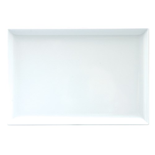 Melamine Platter Rectangle White 250mm 