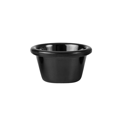 Melamine Ramekin Smooth Black 60ml