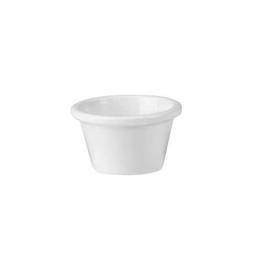 Melamine Ramekin Smooth White 90ml  