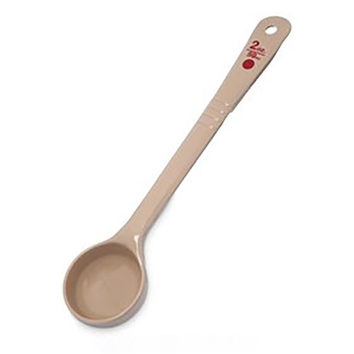 Long Handle Scoop Beige With Red Dot 2oz Carlisle