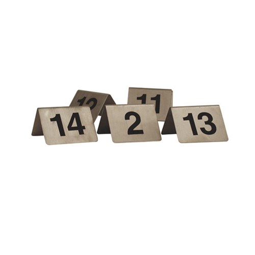 TABLE NUMBER SET S/S 1-10 BLK WRITING A FRAME