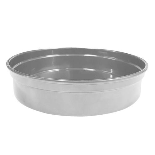 Aluminium Round Bar Tray Silver 240mm