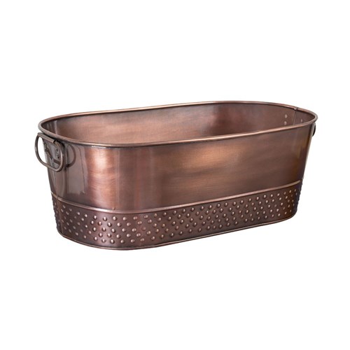 Beverage Tub Oval Copper 525mm