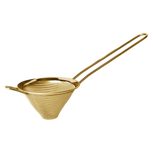 Bar Strainer Snub Nose Gold Fine Mesh (12)