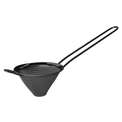 BAR STRAINER SNUB NOSE BLACK FINE MESH (12)