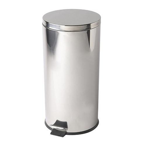 Pedal Bin Round Stainless Steel 12L