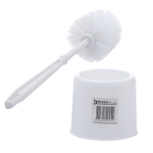 Toilet Brush & Tidy Set White