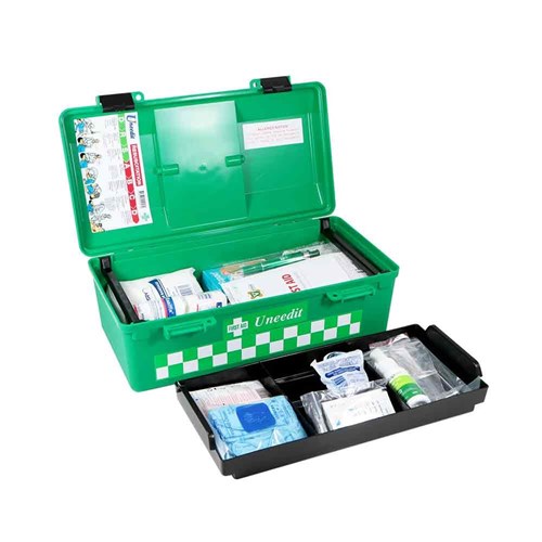 First Aid Kit Standard Work Place Plastic Portable