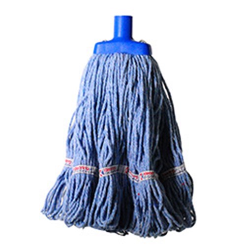 Kleaning Essentials Round Cotton Hospital Mop Head Blue 350Gm