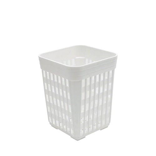 Square Plastic Cutlery Holder White