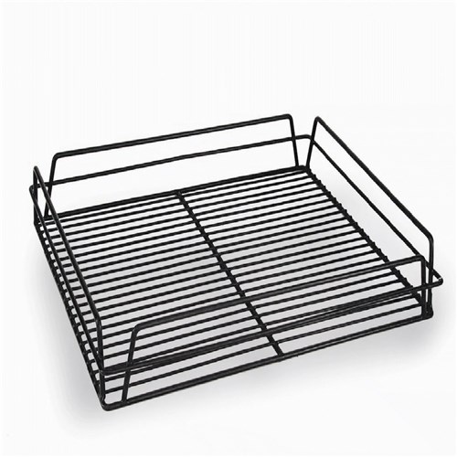 Rectangular Glass Basket Black 435mm