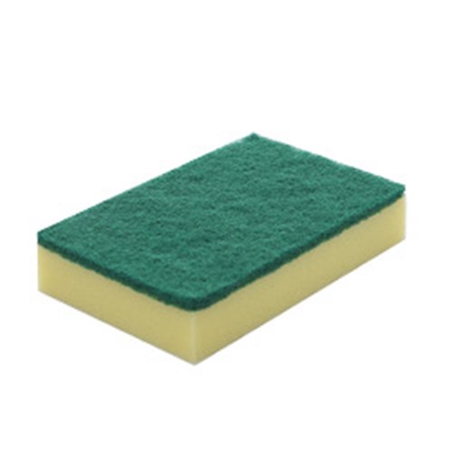 Scourer Sponge Green & Yellow Small