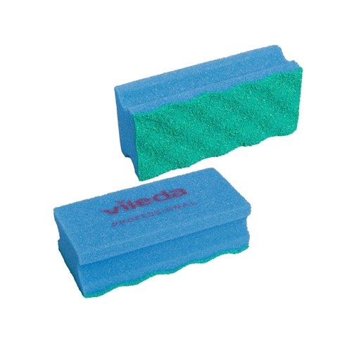 Vileda Pureactive Scourer Sponge Green & Blue