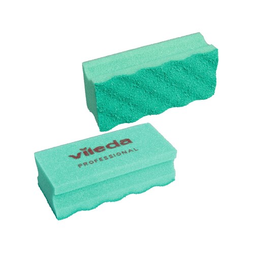 Vileda Pureactive Scourer Sponge Green & Green