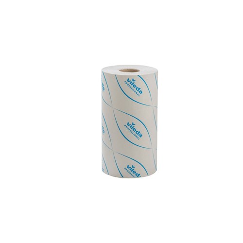 Vileda Disposable Microfibre Cloths Roll White & Blue