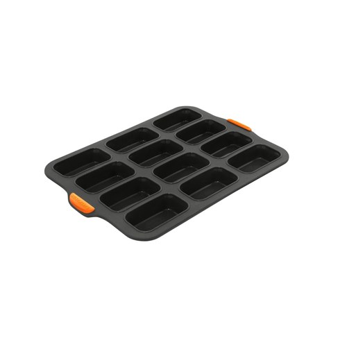 Loaf Pan Mini Silicone 12 Cup Grey 355x245mm