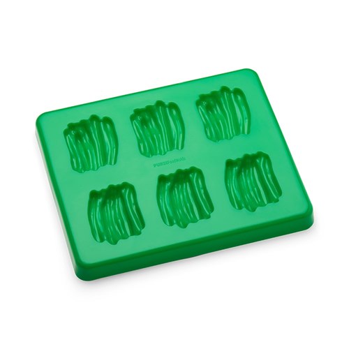 Green Beans Silicone Food Mould & Lid 6 Portion Green