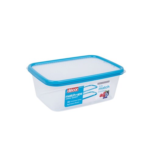 Match-Ups Basics Oblong Container Blue 3L