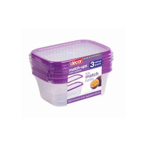 Match-Ups Basics Oblong Container 500ml Decor