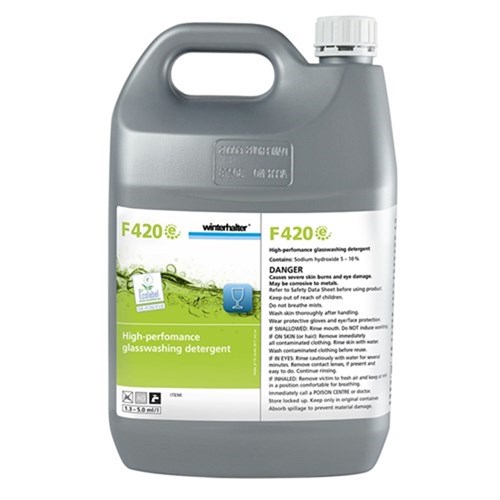 Glass & Dishwashing Liquid Detergent F420 5L