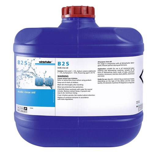 Glass & Dishwashing Rinse Aid B2S 15L