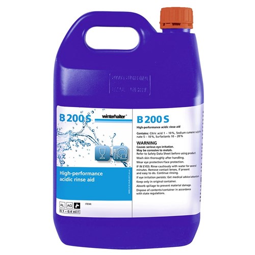 Liquid Glass Washing Rinse Aid B200s 5L