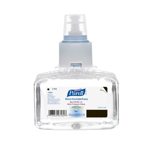 HAND SANITISER PURELL FOAM 700ML REFILL SUIT LTX (3)