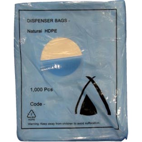 DISPENSER BAG HDPE 380X305MM 500/PKT (10) 15X12