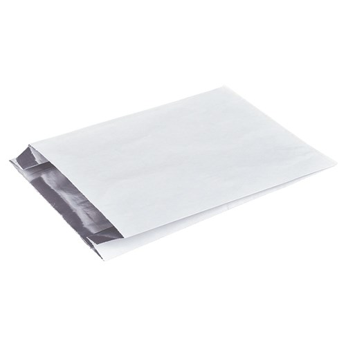 Foil Lined Plain Chicken Bag White Mini 213x165x58mm