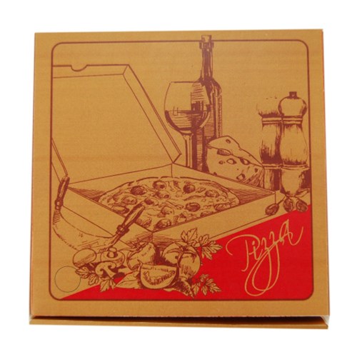 Gourmet Printed Pizza Box Brown 11