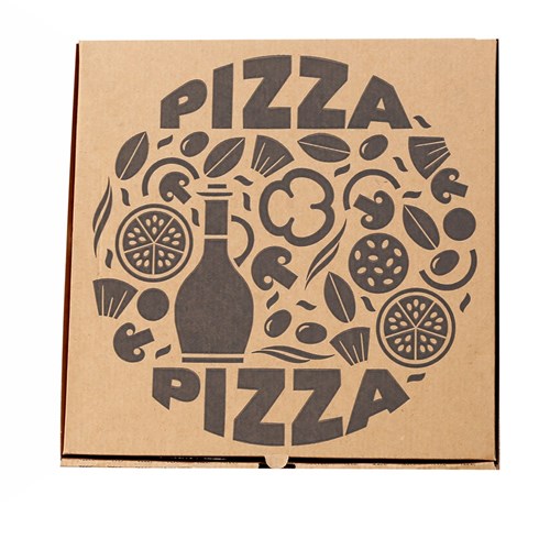 Gourmet Printed Pizza Box Brown 13