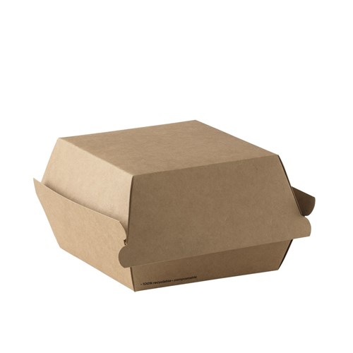 Go Burger Box Kraft Nrown Extra Large 110x116x86mm