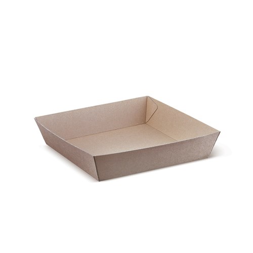 Endura No.4 Food Tray Kraft Brown 228x152x45mm