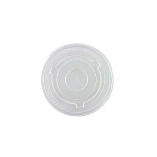 Flat Lid with Hole Clear 80mm Suits 200/355ml