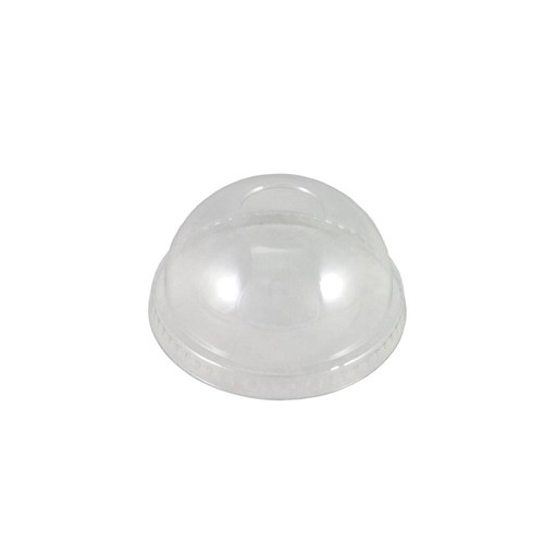 Dome Lid with Hole Clear 80mm Suits 200/355ml