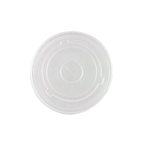 Flat Lid with Hole Clear 93mm Suits 425/620ml