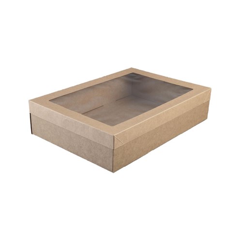 Catering Box Kraft Brown Medium 359x252x80mm