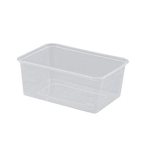 Plastic Rectangle Container Clear 1000ml 