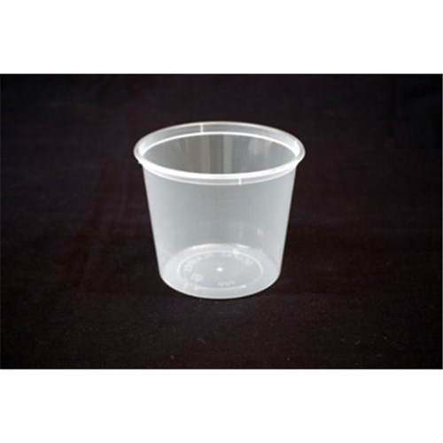 Plastic Round Container Clear 700ml