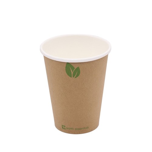 Single Wall Coffee Cup Kraft Brown 12oz 355ml