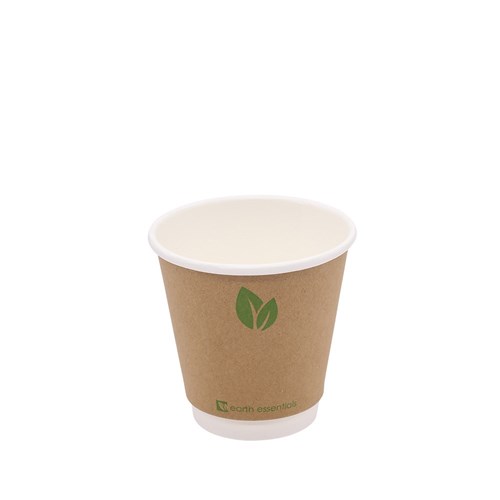 Double Wall Coffee Cup Kraft 8oz