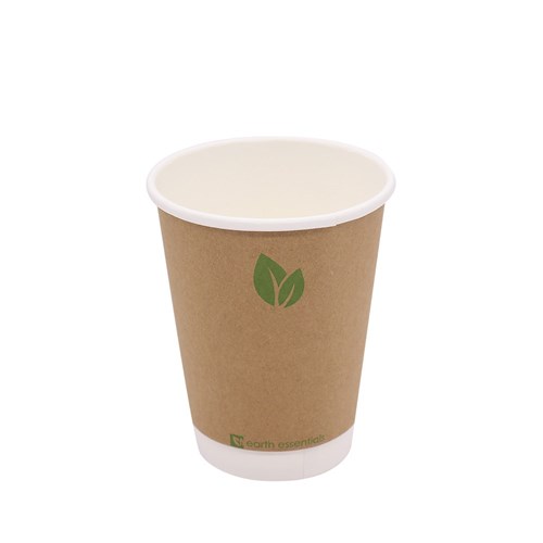 Double Wall Coffee Cup Kraft 12oz