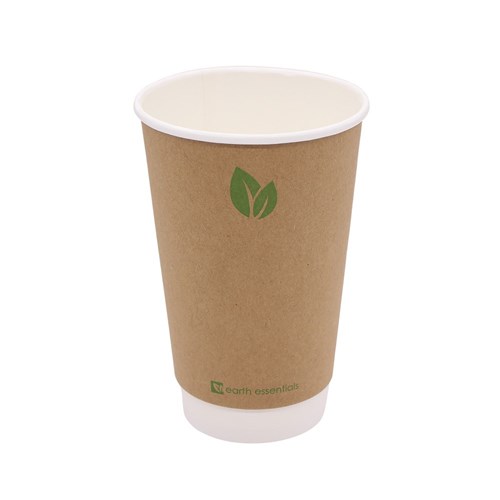 Double Wall Coffee Cup Kraft 16oz