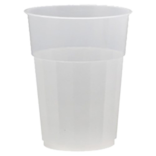 Plastic Stadium Cup Clear 285ml Certified