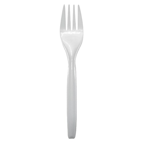 Plastic Fork White