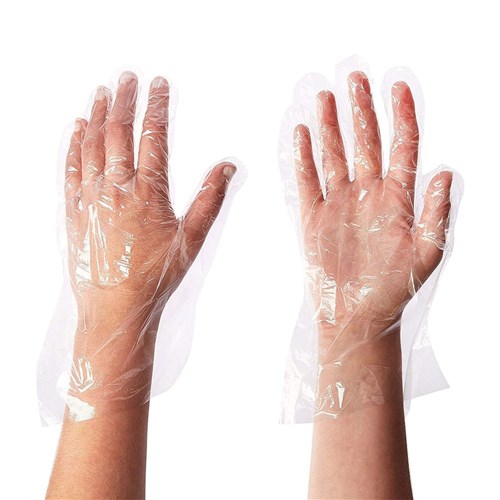 Glove Disposable Poly Unifit Clear