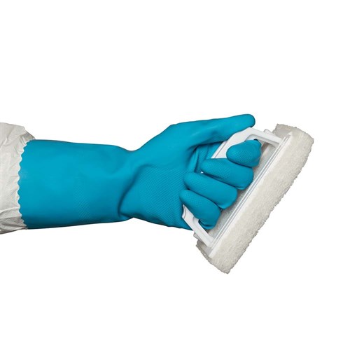 GLOVE BLUE SILVERLINED 8.5 MED (144)